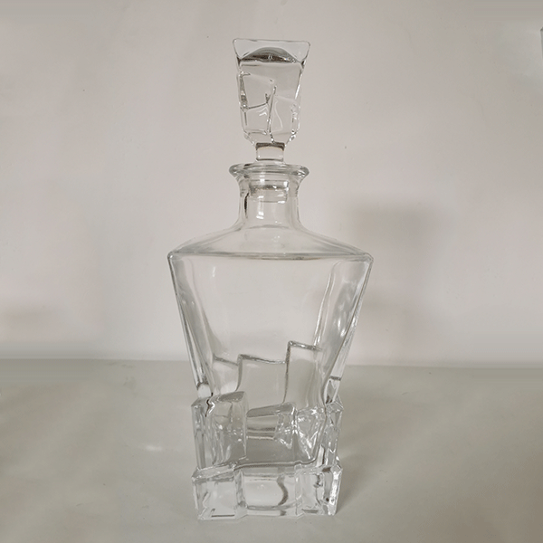 750ml Stock premium whiskey super flint glass decanter with stopper