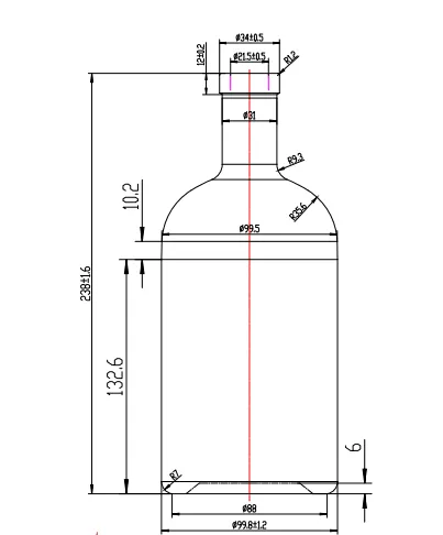1000ml Norway Bar top