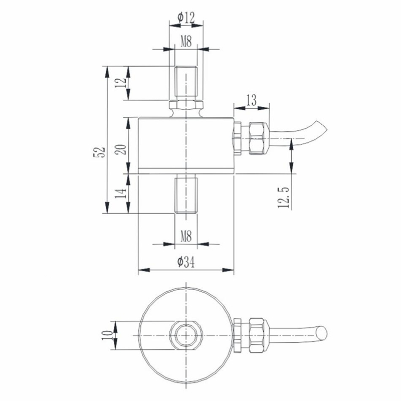 500N ,1000N,2000N,3000N, 5000N Tension compression force sensor (B304)