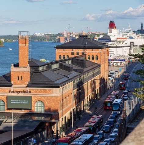 Fotografiska is Stockholm's museum of contemporary photography and hosts an eclectic mix of exhibitions throughout the year. The complex encompasses a café, restaurant, store, and gallery, and from the top floor, you can enjoy one of the most enviable views over the city.