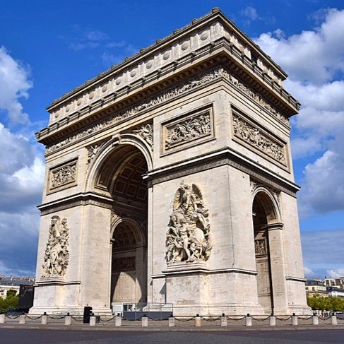 Nothing says capital city grandeur quite like a triumphal arch. Paris' Arc de Triomphe is dedicated to the soldiers who fought in the French armies of the Revolution and the Napoleonic Wars. Napoleon I commissioned the building of this mighty structure in 1806 but did not live to see its completion in 1836. The monument was modeled after the Arch of Titus in Rome. 