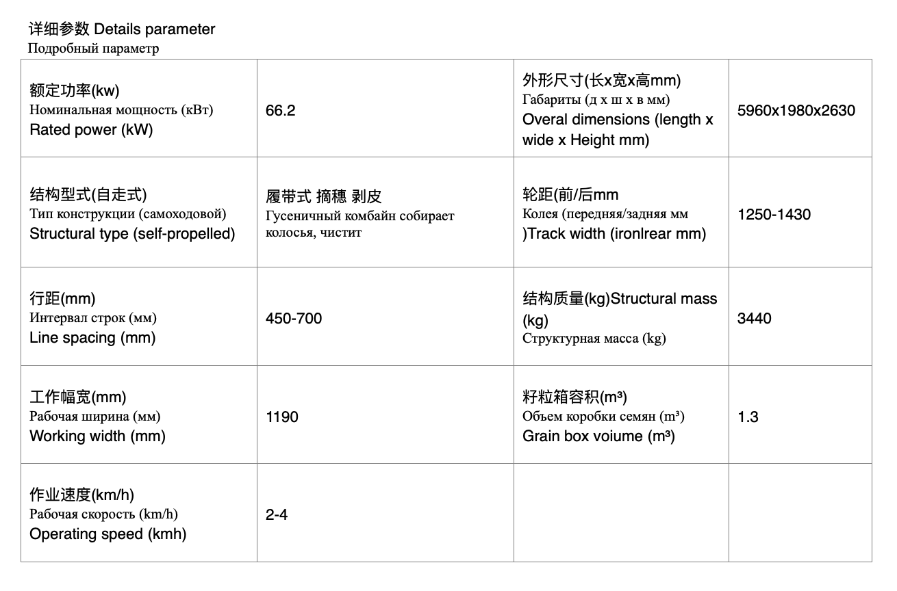 收获机2M俄文翻译