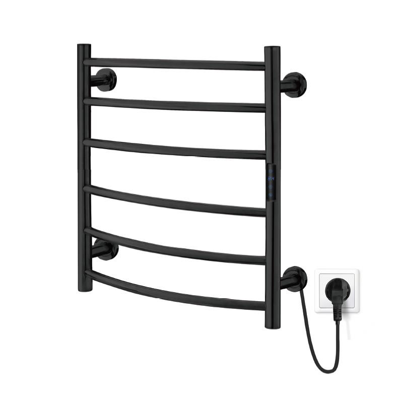 Electric Heated Towel Rack Bathroom Tower Warmer 4 bar/6 Bar/8 bar-Curved