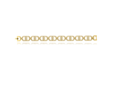 Italian Medici Palazzo14K gold retro alphabet bracelet