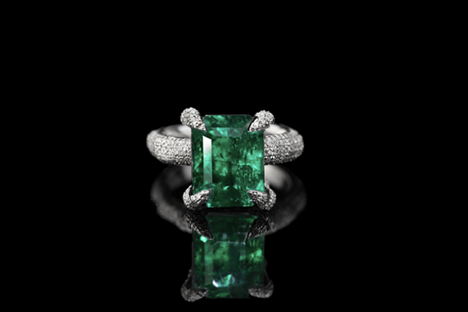 7.8 Carat Emerald Ring