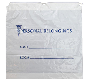 Patient Belongings Bag (Plastic drawstring bag)