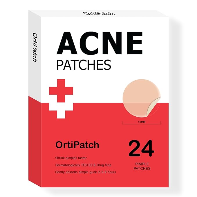 Hydrocolloid Acne Pimple Patch for Covering Zits and Blemishes in Face and Skin (24 Patches)