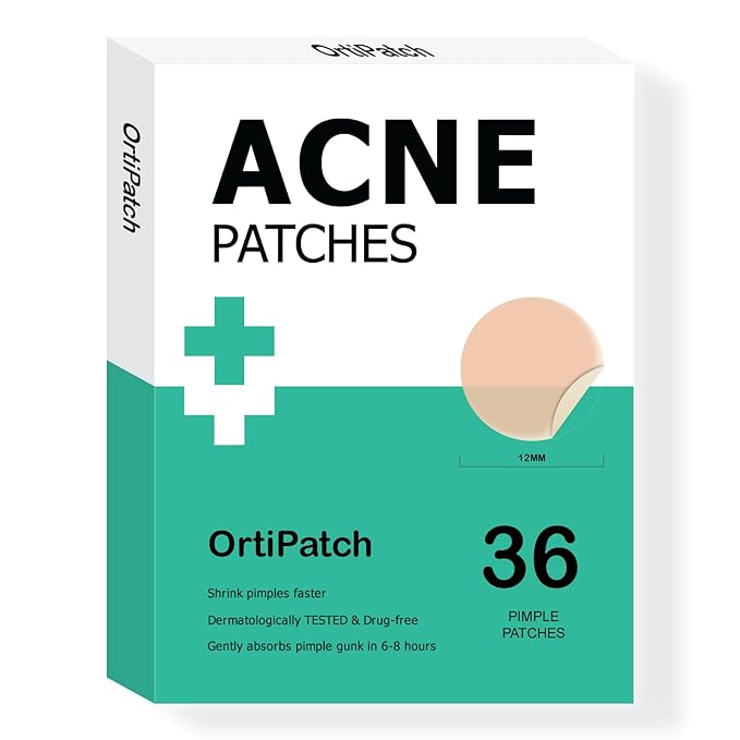 Hydrocolloid Acne Pimple Patch for Covering Zits and Blemishes in Face and Skin (36 Patches)