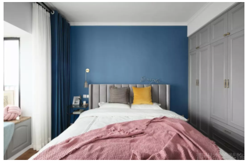 床罩和窗帘颜色搭配图片