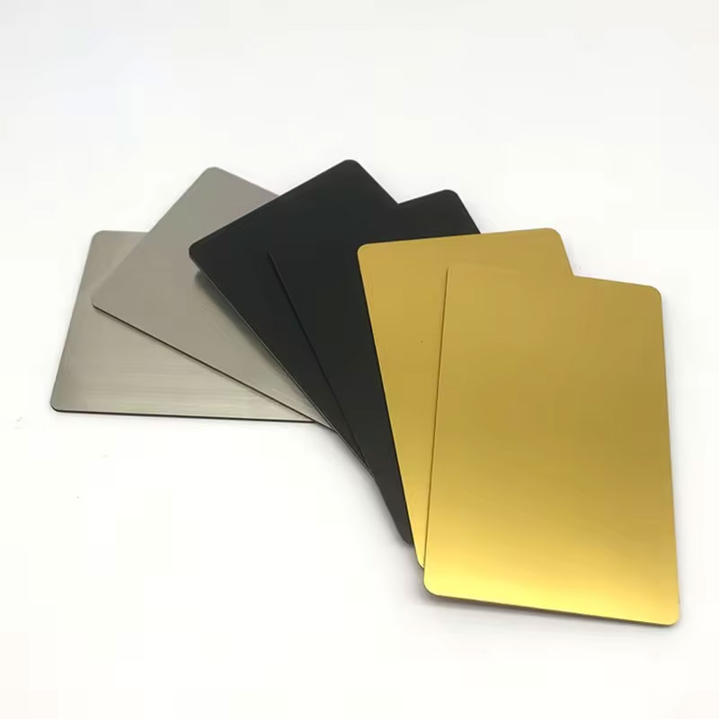 Gold Metal Business Cards, Metal Business Card Blanks