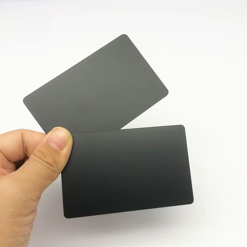 Black Metallic Business Cards, NFC Metal Business Cards