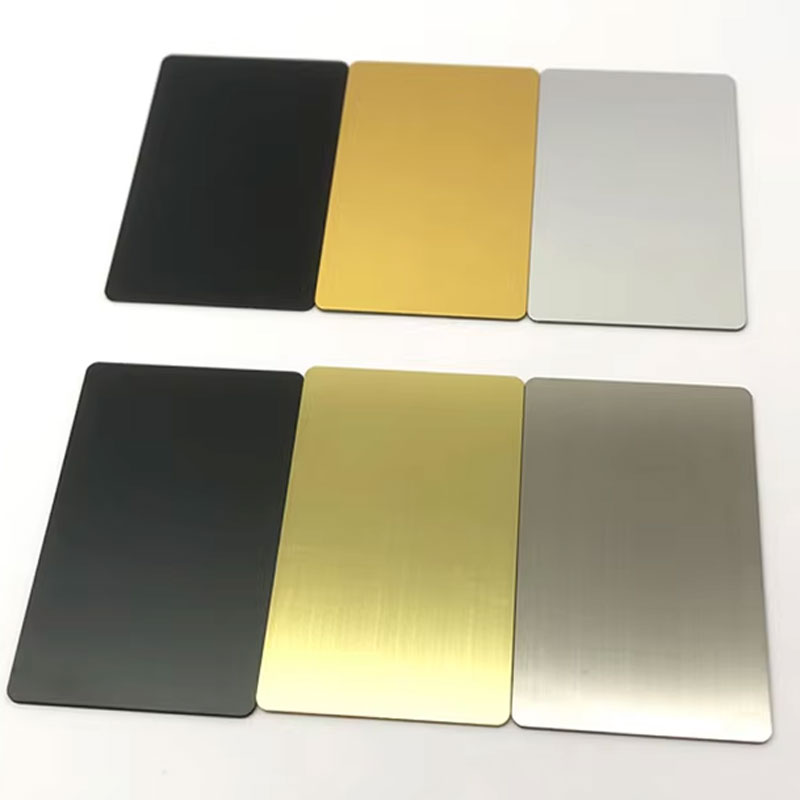 Black Metallic Business Cards, NFC Metal Business Cards