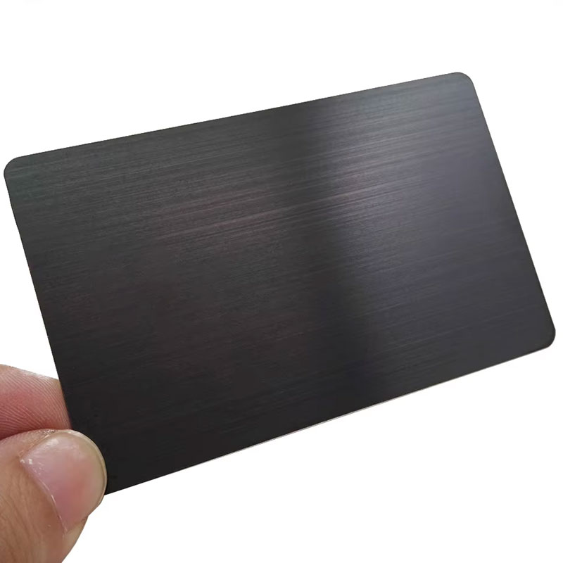 Black Metallic Business Cards, NFC Metal Business Cards