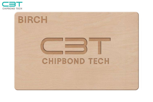 RFID Birch Wooden Card, Fine Texture & Excellent Durability