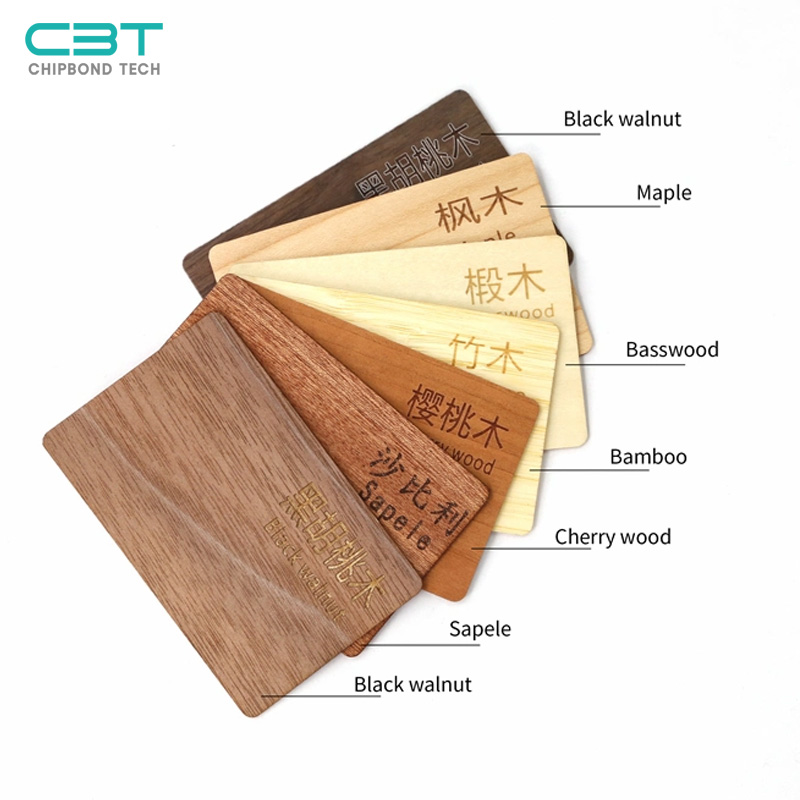 Wooden Hotel Key Cards, HF RFID Smart Cards