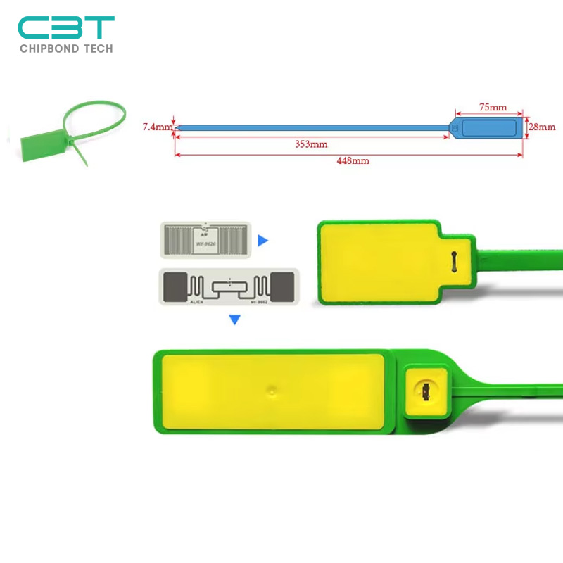 915MHz UHF RFID Tie Tag, Color Anti-forgery Label