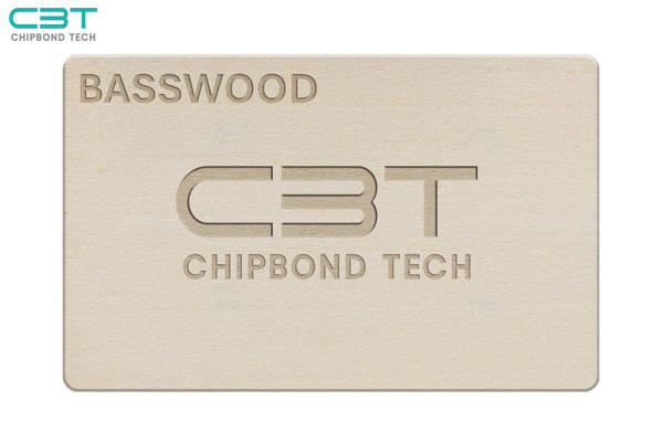 RFID Basswood Wooden Card, Clear & Fine Texture