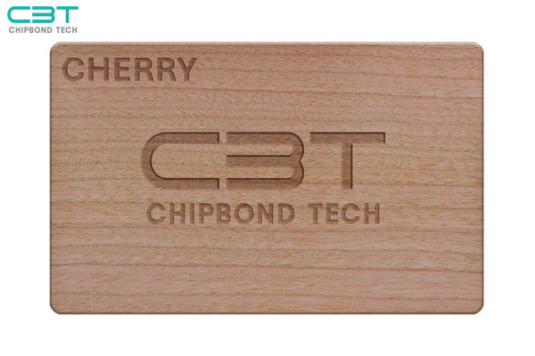 RFID Cherry Wooden Card, With Natural Texture