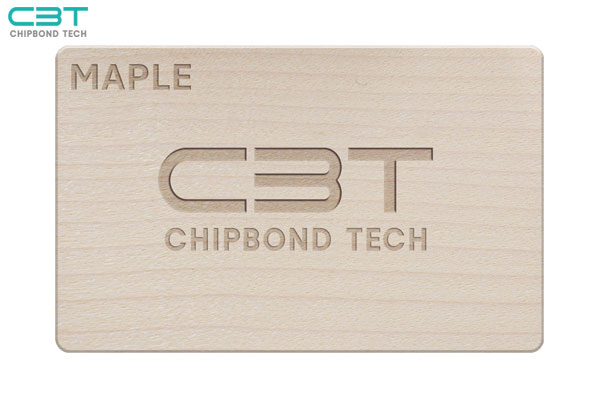 RFID Maple Wooden Card, Resistant to Wear & Tear