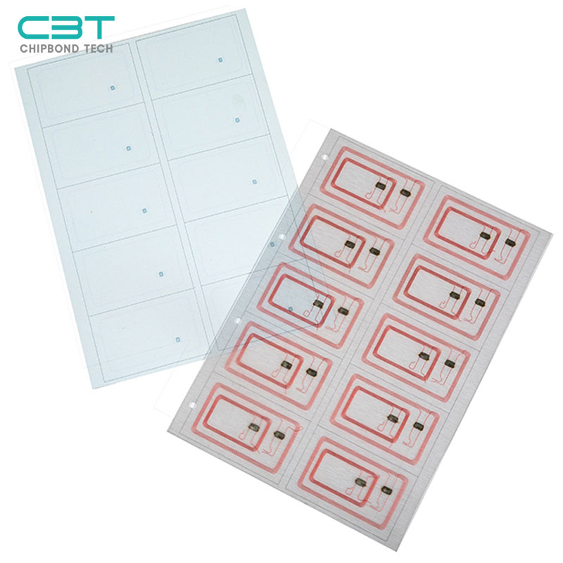 HF+HF RFID Prelam Inlay Sheet for Smart Card