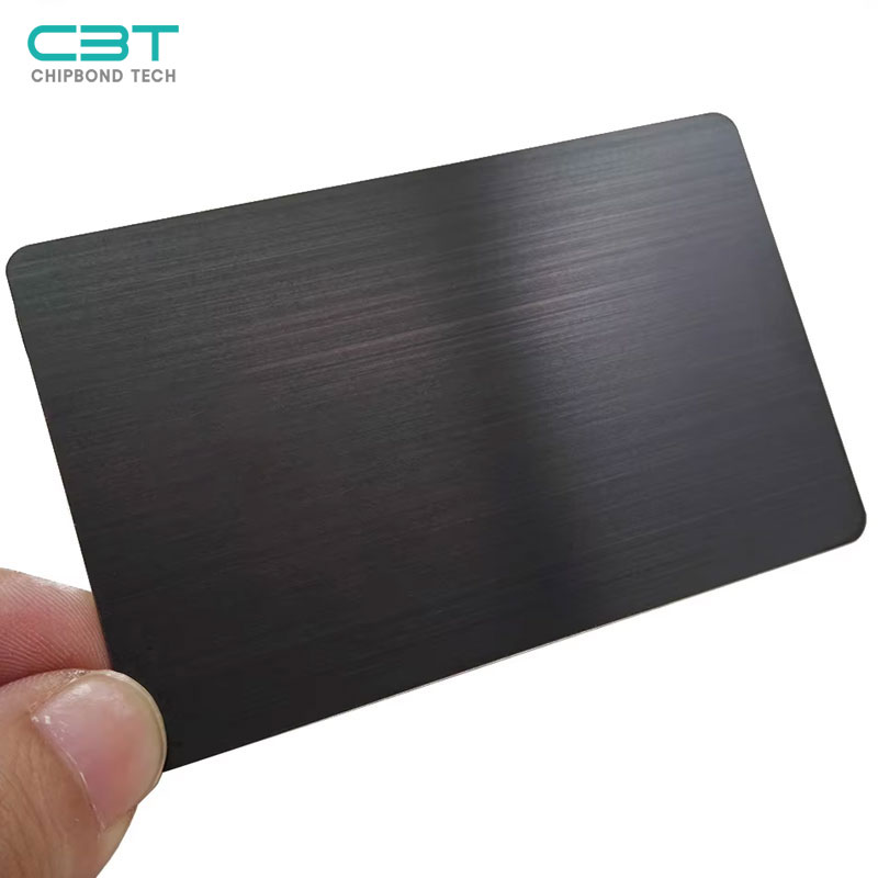 Black Metallic Business Cards, NFC Metal Business Cards