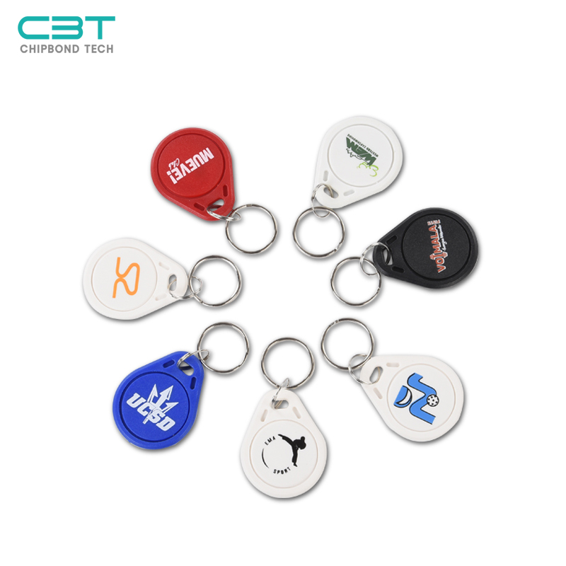 KF NO.3 White RFID Keyfob, Corrosion-resistant