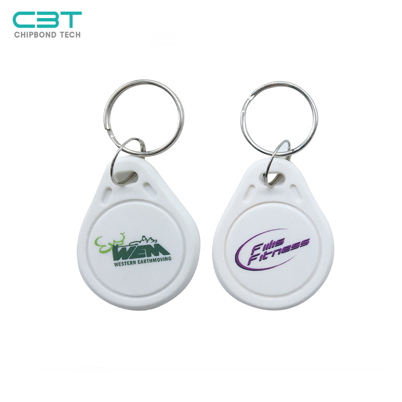 KF NO.3 White RFID Keyfob, Corrosion-resistant