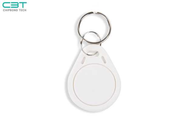 KF NO.3 White RFID Keyfob, Corrosion-resistant