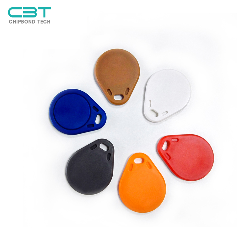 KF NO.3 Red RFID Keyfob, Filled with Epoxy Resin