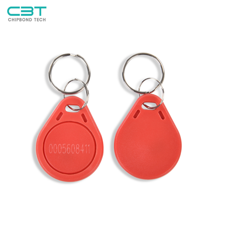 KF NO.3 Red RFID Keyfob, Filled with Epoxy Resin