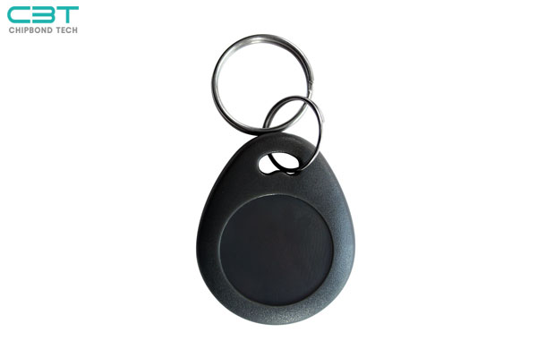 KF NO.7 Black ID Keychain Keyfob, Low Cost & Reusable