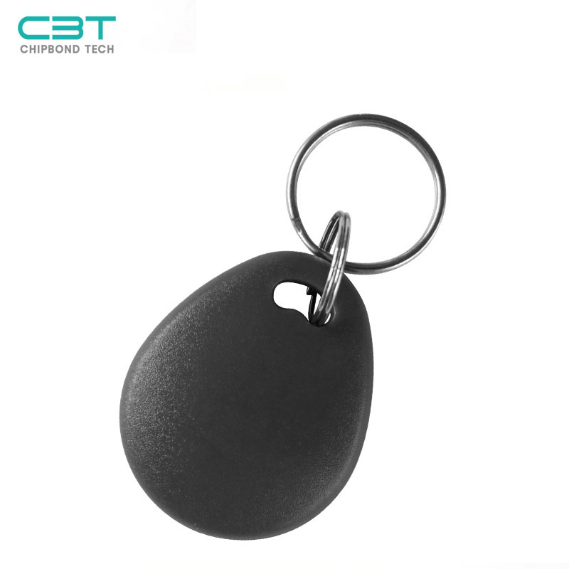 KF NO.7 Black ID Keychain Keyfob, Low Cost & Reusable