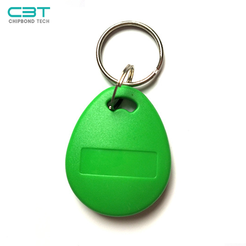 KF NO.8 Green Custom RFID Keyfob, Laser Number