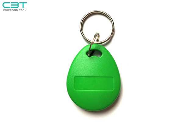 KF NO.8 Green Custom RFID Keyfob, Laser Number