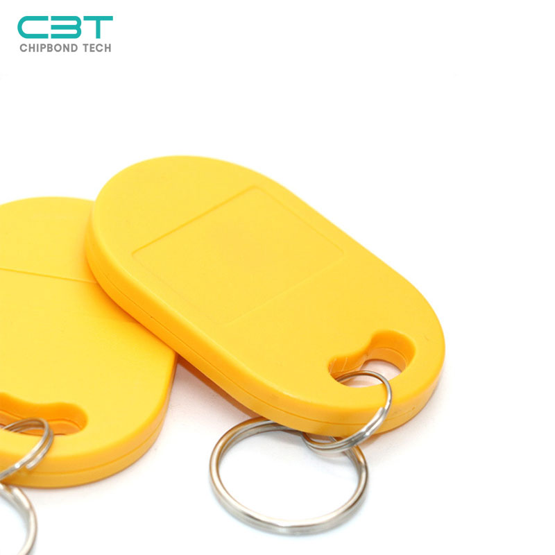 KF NO.4 Yellow 125KHz/13.56MHz RFID Keyfobs