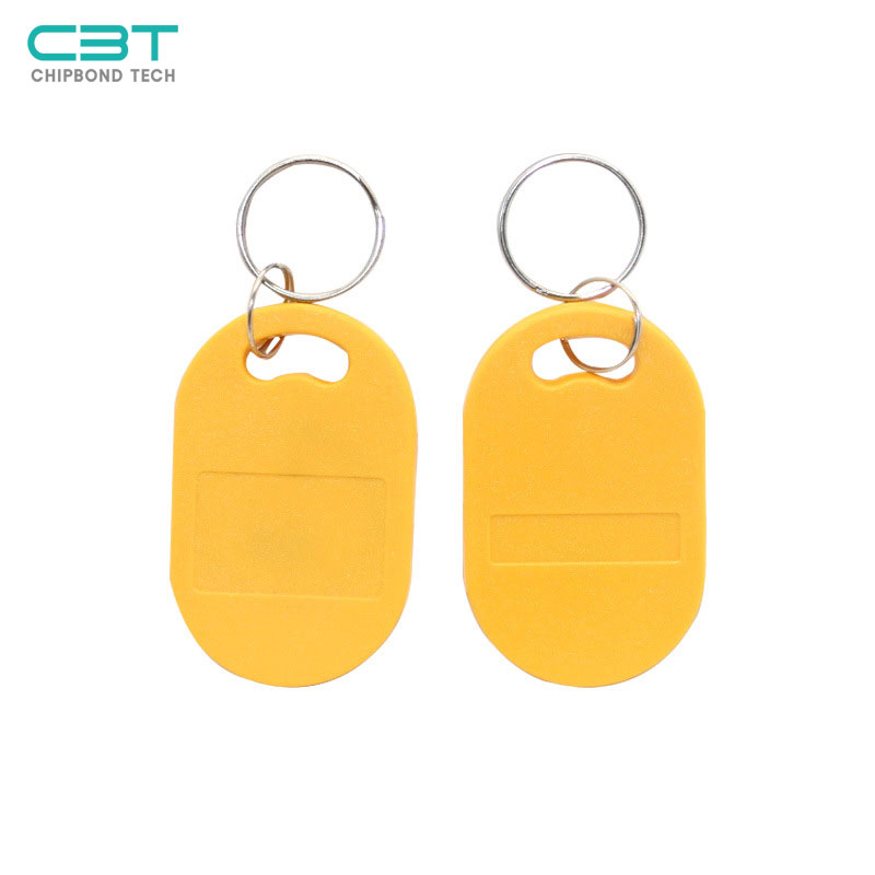 KF NO.4 Yellow 125KHz/13.56MHz RFID Keyfobs