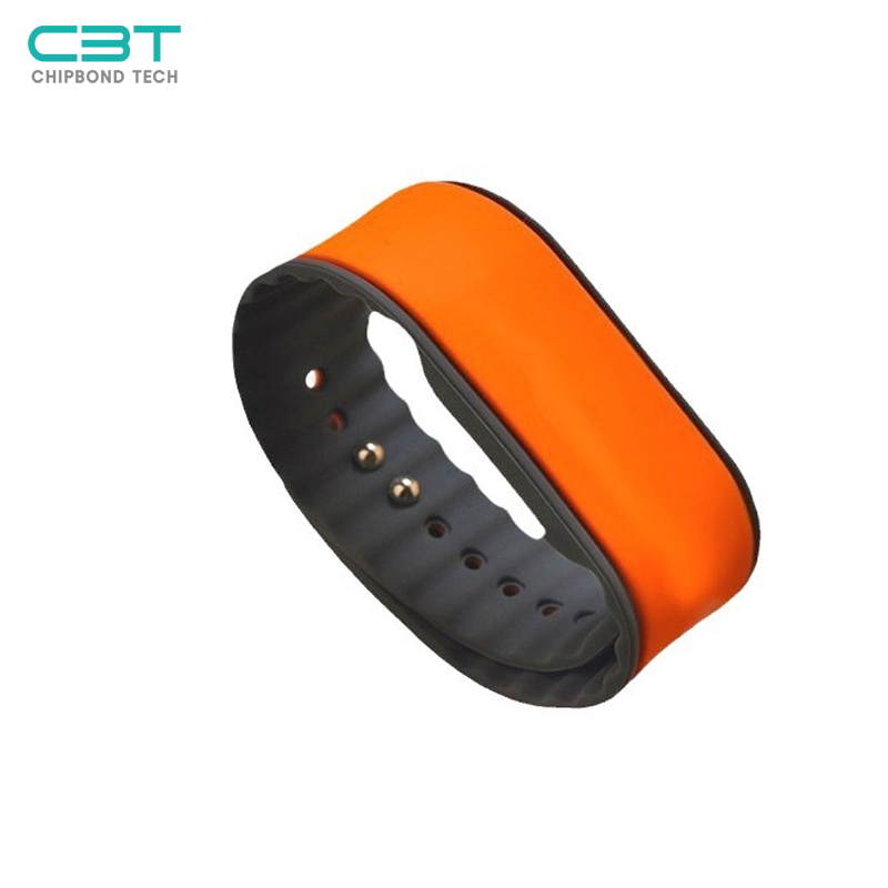 WD18 Custom RFID Silicone Wristband, Laser Coloring