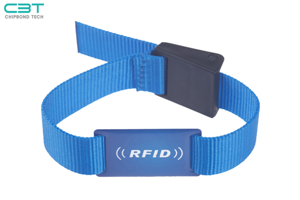 NL005 Custom RFID Elastic Wristbands, Nylon RFID Fabric Wristband