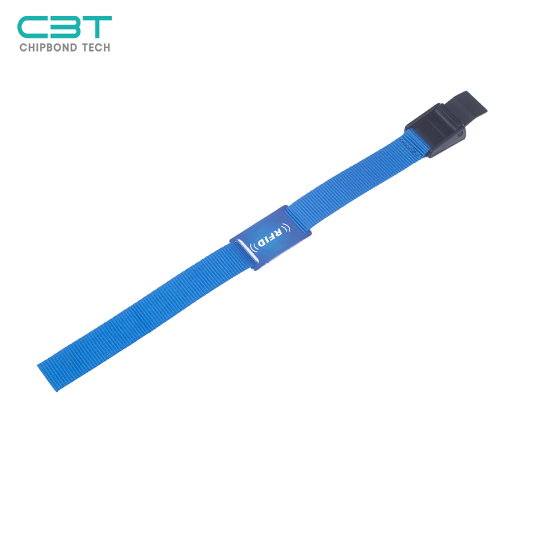 NL005 Custom RFID Elastic Wristbands, Nylon RFID Fabric Wristband