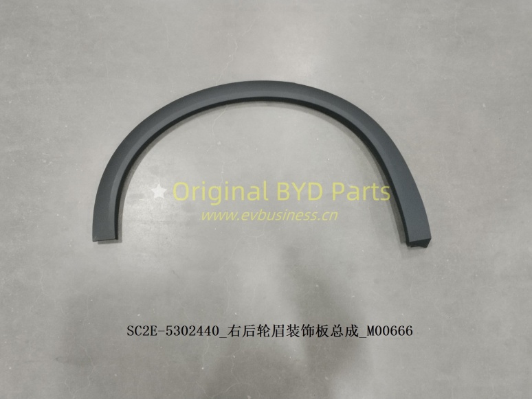 Right rear eyebrow trim