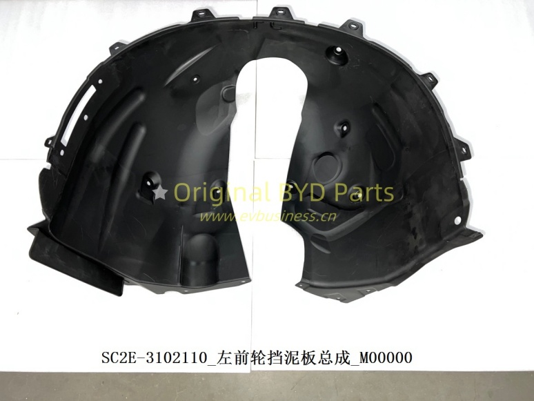 Front wheel fender, Left