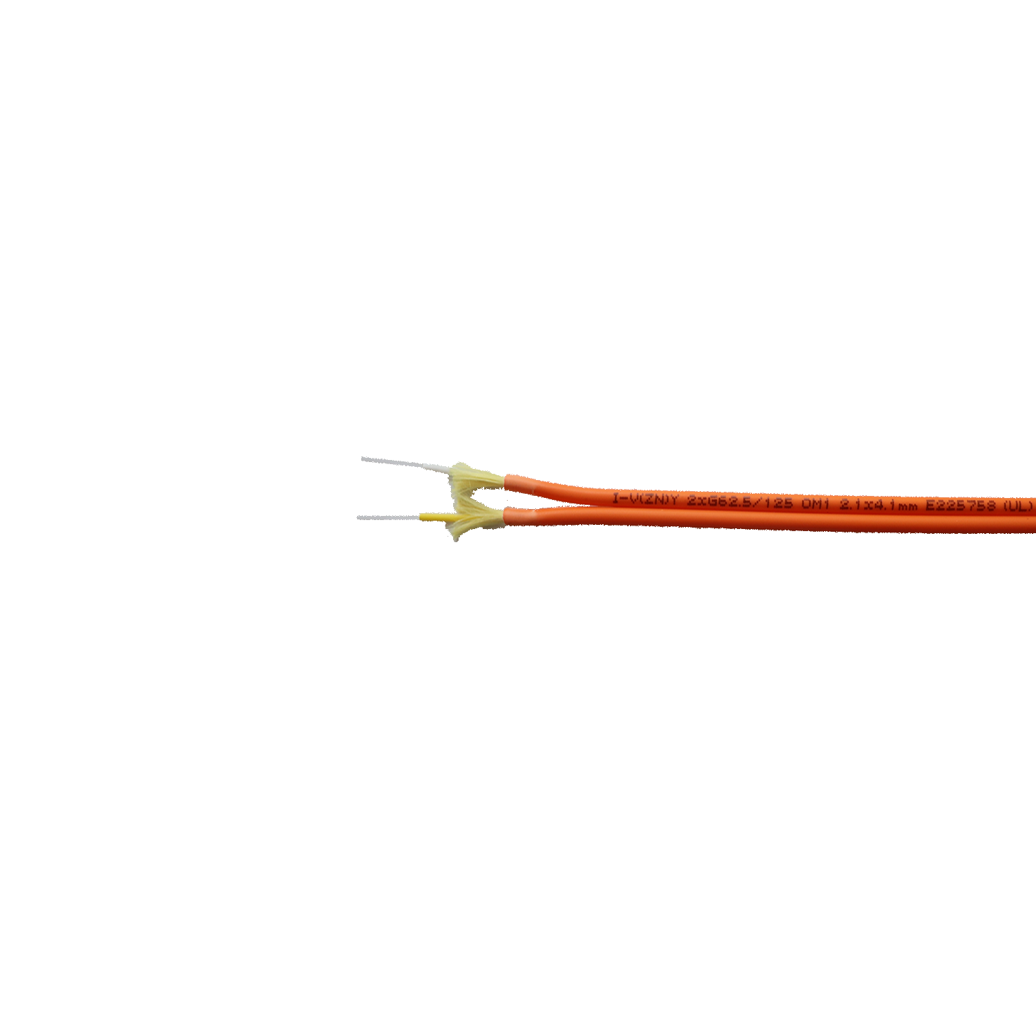 双芯光缆  I-V(ZN)H 2G62.5/125, 2.1x4.1 UL OFNR Orange   Indoor