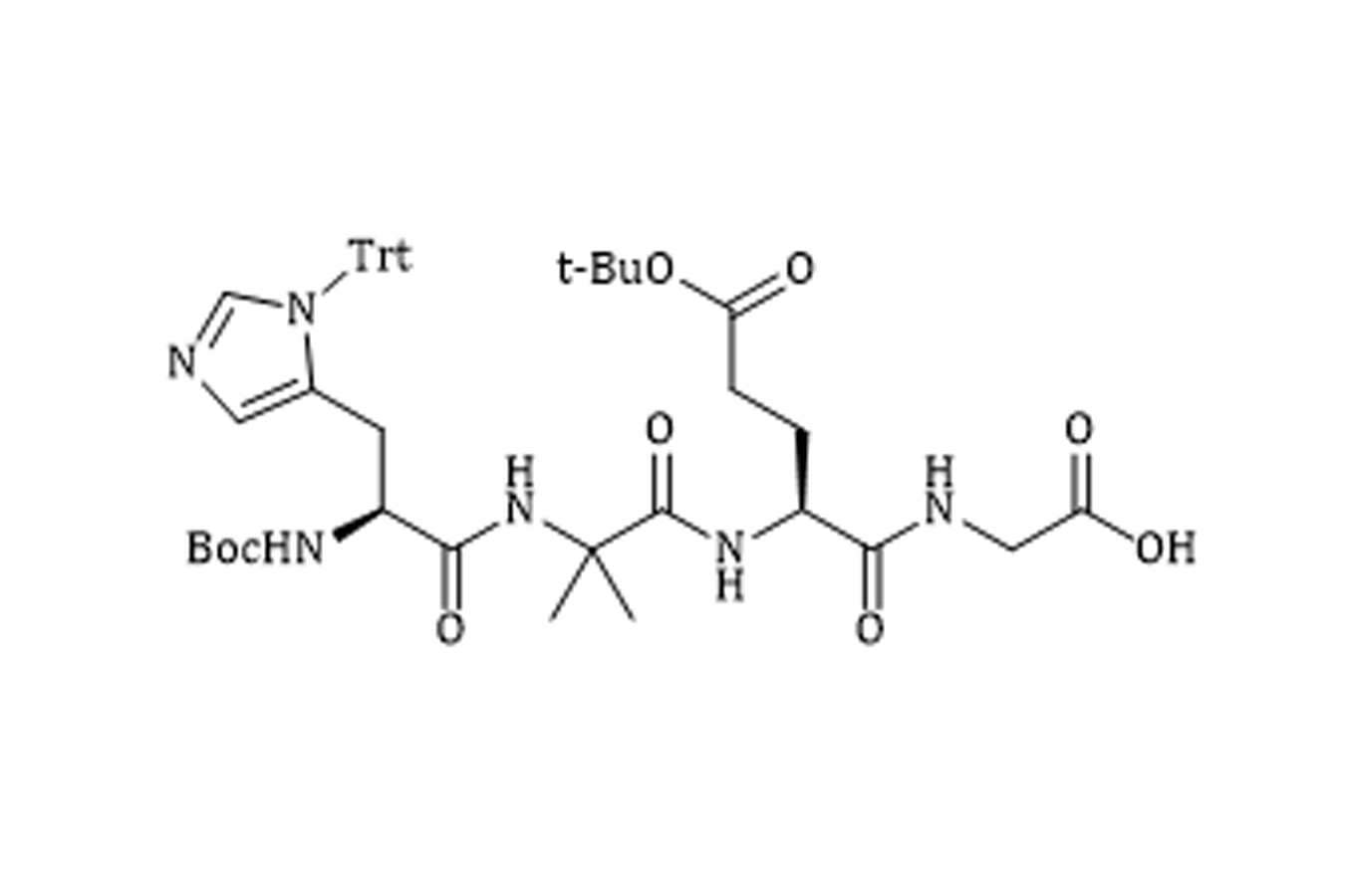 Boc-His(Trt)-Aib-Glu(OtBu)-Gly-OH