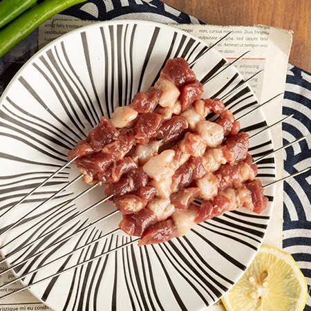 钢钎羊肉串