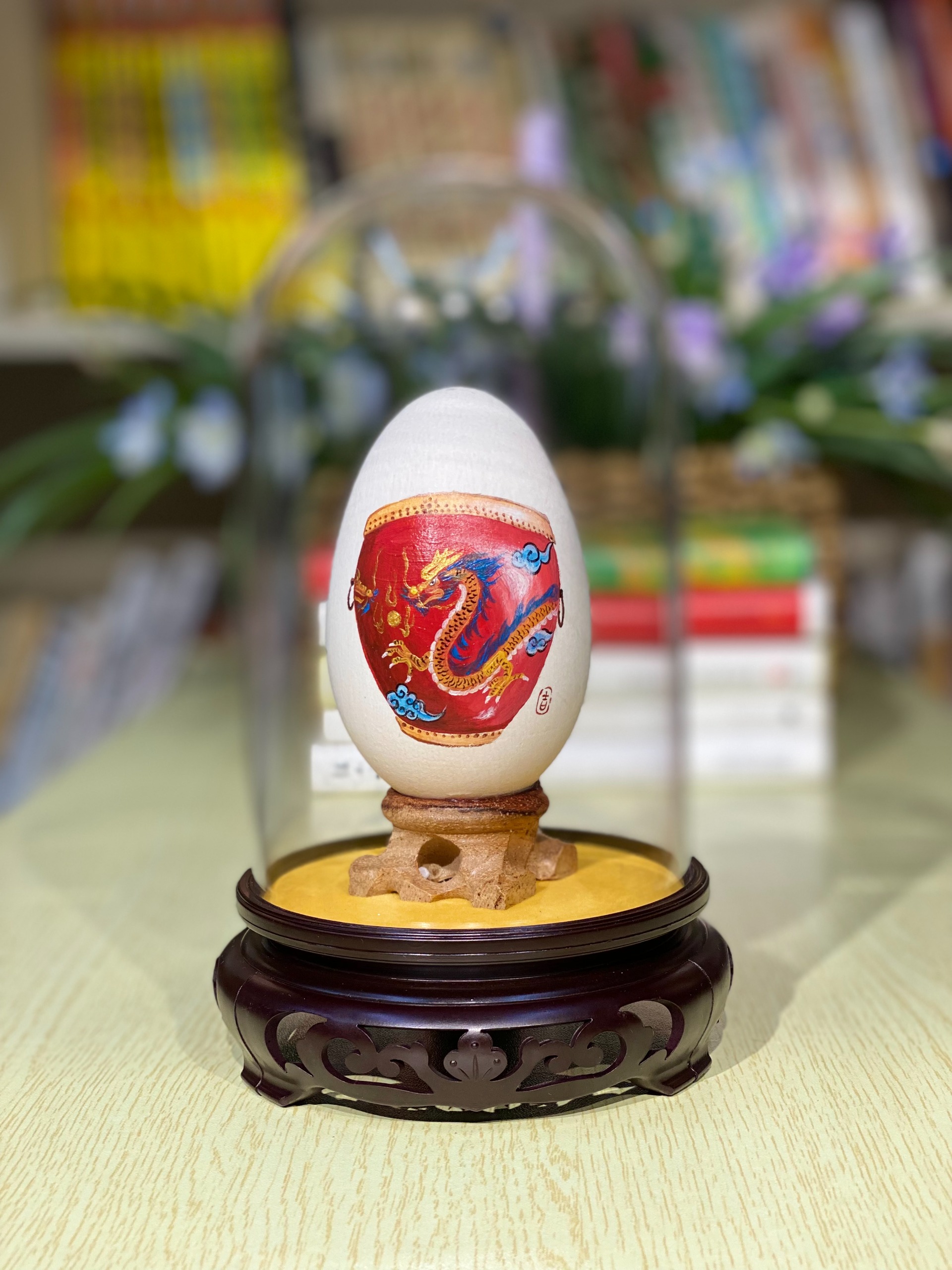 揭阳非遗文化工艺术品蛋壳画Jieyang Intangible Cultural Heritage Eggshell Painting