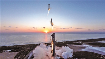 美新一代重型运载火箭“星舰”第5次试飞引关注 “筷子夹火箭”...