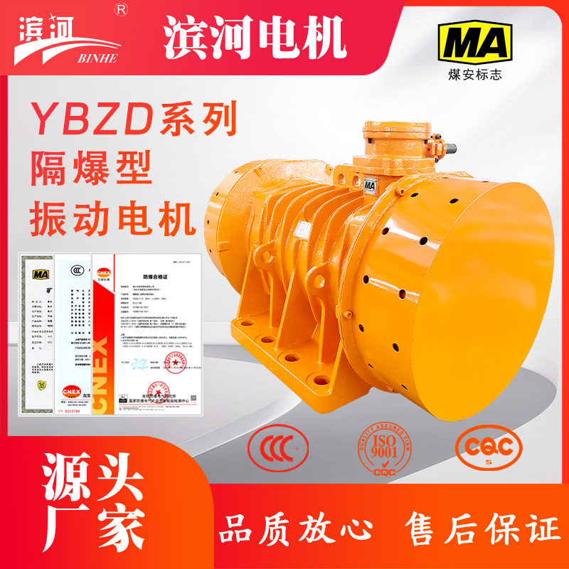 滨河YBZD-180-8八极13kW隔爆型振动电机IP65激振力180KN