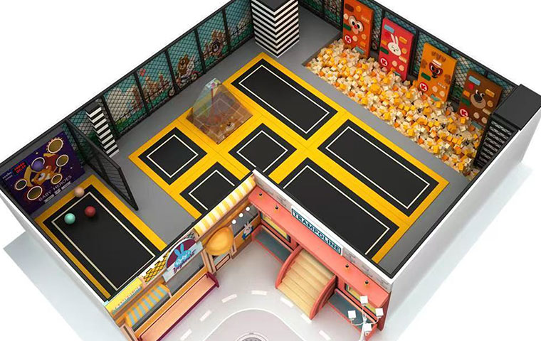 Trampoline area