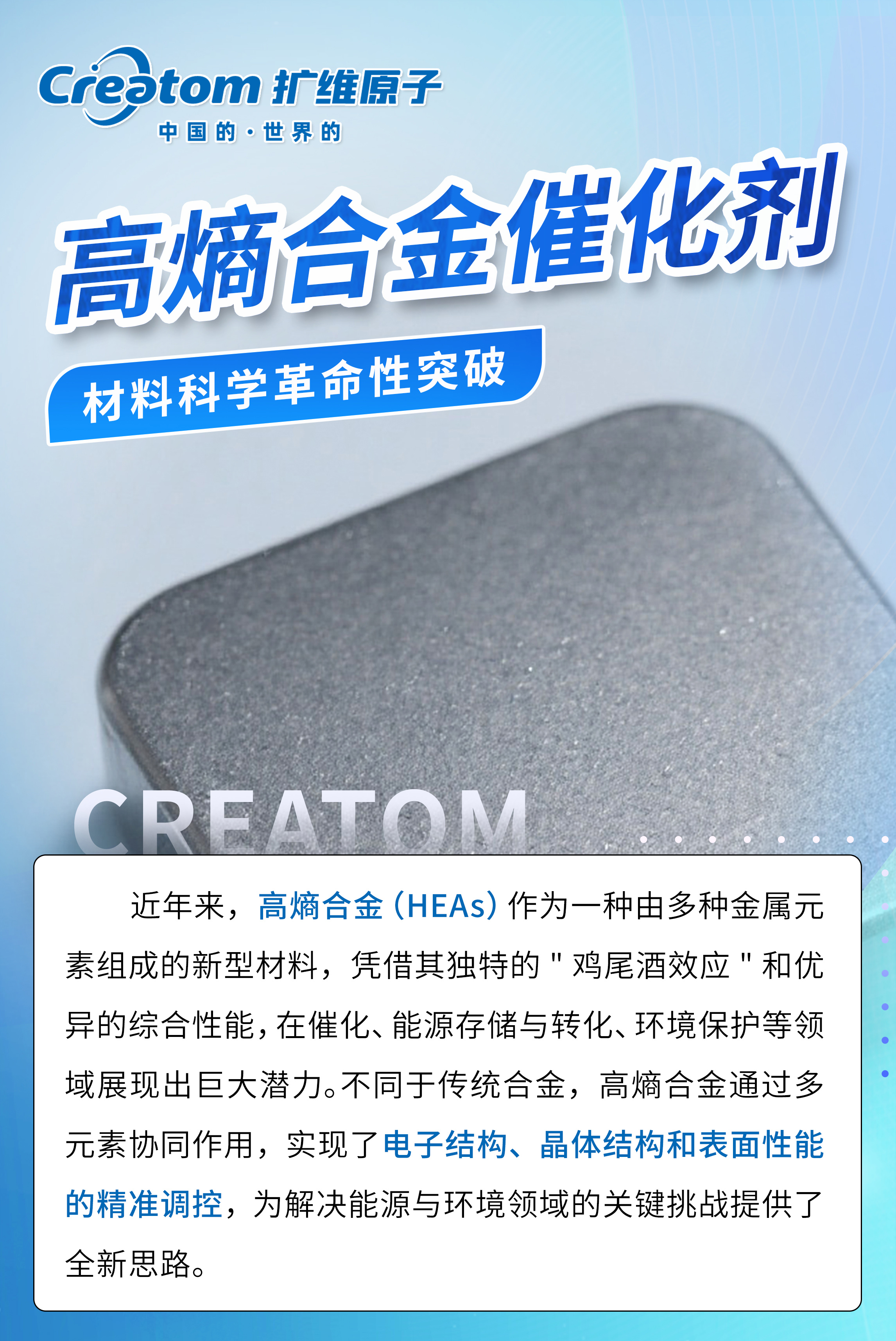 科研速递 | 3 大突破！高熵合金催化剂：引领材料科学革命