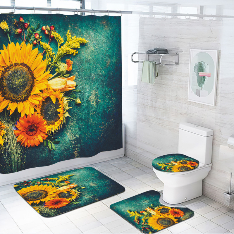 Shower Curtain Set (4pcs/3pcs set)